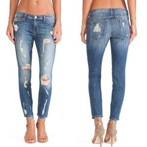 Current/Elliott The Stiletto Jodie Shredded Jeans Size 27